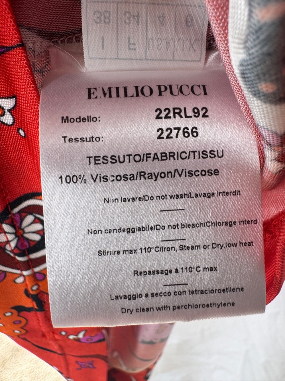 Emilio Pucci Vintage Rare Red & Pink Twist-Front Sleeveless Dress - Picture 14 of 15